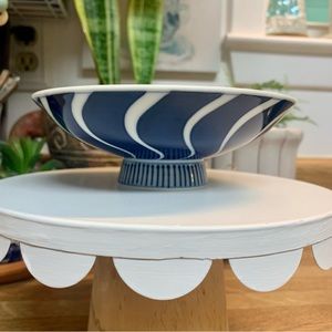 Chinoiserie Blue & White Bowl Dish🌿farmhouse🌿oriental tableware~server
